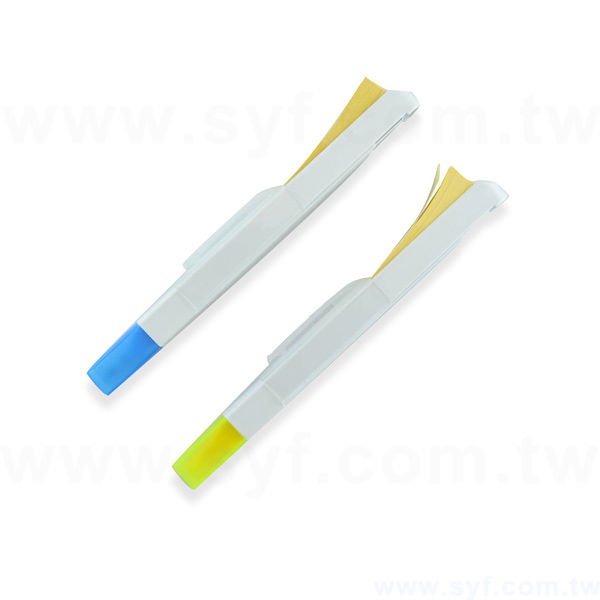 多功能廣告筆-便利貼禮品-螢光筆組合-兩款筆桿可選-採購客製印刷贈品筆_2